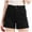 Black, variant on Women's Comfort Tailored Stretch 5 inch Twill Short Trendy Slim Fit Hiking Shorts Casual Chino Bermuda Athletic Short