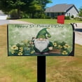 thumbnail image 3 of St.Patrick Day Mailbox Covers Spring Gnome Lucky Flowes Clovers Mailbox Cover 21''Lx18''W Garden Yard Outdoor Decoration, 3 of 5
