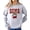 Gray Sweatshirt, variant on Bama Red Ink-Printed Sequins Sweatshirt for Women & Teens Alabama Fall Sports Sweater White Sweatshirt Youth XS