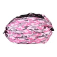 thumbnail image 1 of Bolso de hombro de viaje impermeable con camuflaje rosa y rojo, de gran capacidad y plegable para guardar las compras, 1 of 8