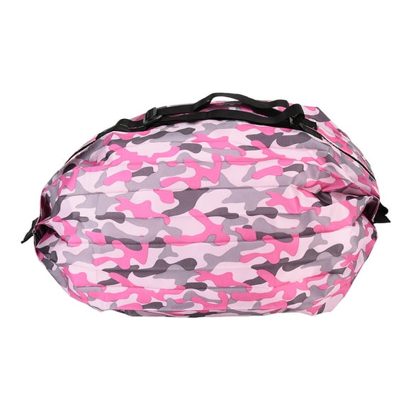 Bolsa de almacenamiento de viaje de camuflaje rojo rosa impermeable portátil