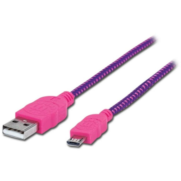 Cable Manhattan USB 2.0 Tipo A macho/Micro B macho de 91 cm, Color Manhattan M-352758