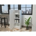 thumbnail image 5 of Miekor Furniture Belleria Single Door Pantry Storage Cabinet with Four Interior Shelves -White 85358, 5 of 7