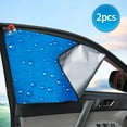 thumbnail image 1 of 2pcs Side Window Sunshade Sun Shade for Car Window Double Thickness Auto Windshield Sunshades Curtain Universal Fit for Driver for Baby UV Protection, 1 of 6