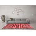 thumbnail image 3 of Ahgly Company Indoor Rectangle Abstract Red Modern Area Rugs, 7' x 10', 3 of 4
