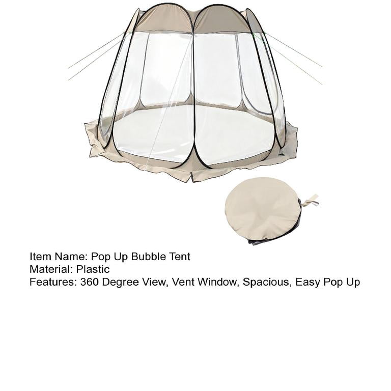 8 Person Pop Up Bubble Tent, 300x290x190cm Clear Shelter, No
