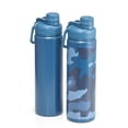 thumbnail image 1 of Mainstays 2Pack 24oz Stainless Steel Bottle, 1 of 3