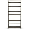 thumbnail image 3 of Simpli Home Acadian Wood 63" x 30" Transitional Ladder Shelf Bookcase in Farmhouse Gray, 3 of 10