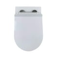 thumbnail image 5 of Fine Fixtures In-Wall toilet Combo Set -  Toilet, Tank (2 x 6 Wall), Carrier System White Bowl White Rectangular - Push Plates (Plastic), 5 of 9