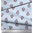 thumbnail image 3 of Soimoi Cotton Voile Fabric Floral Block Print Fabric by Yard 56 Inch Wide, 3 of 3