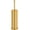 Gold, variant on Stainless Steel Toilet Brush and Holder Set with Removable Inner Cup, Dense Bristles and Splash Guard for Deep Cleaning