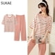 thumbnail image 1 of SUKAE-ropa de dormir de dos piezas para mujer, pijama de tiras de talla grande, minimalista, Kawaii, rosa, para adolescentes, verano, M-5XL, 1 of 4