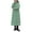 Green, variant on Mifelio Womens Winter Coats Women's Thickened and Warm Extra Long Knee Length Hooded Cotton Jacket Coats for Women Black L