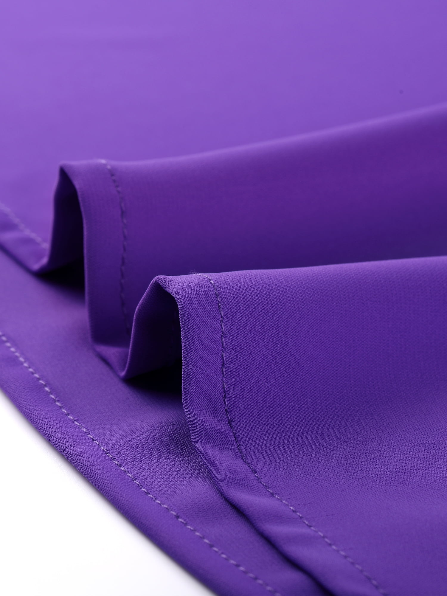 DARING DIVA Work Office Blouse Pleated Top Shirt S Purple