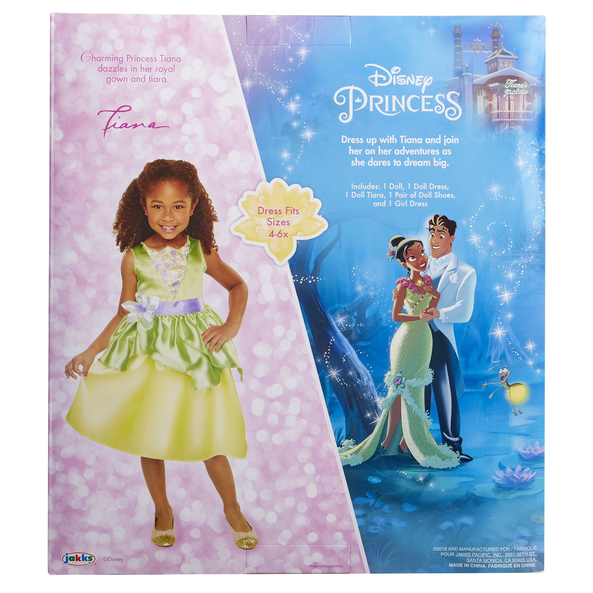 disney princess tiana toddler doll and dress
