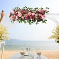 thumbnail image 4 of Arco de boda artificial con flores colgantes, arreglo floral, planta de exhibición para Rosa, 4 of 9