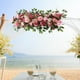 thumbnail image 4 of Arco floral artificial para bodas, plantas falsas para ceremonias y fiestas. Rosa, 4 of 9