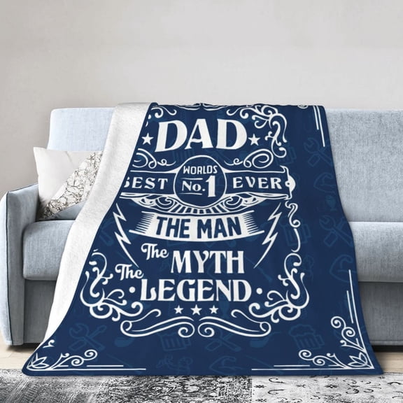 LHSHID Gifts For Dad Throw Blanket Soft Fuzzy Fleece Blanket For Couch Bed Living Room Decoration 30x40in