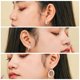 thumbnail image 4 of Juego de 3 Pendientes Modernistas Brillantes JeenMata Oro Blanco, 4 of 5