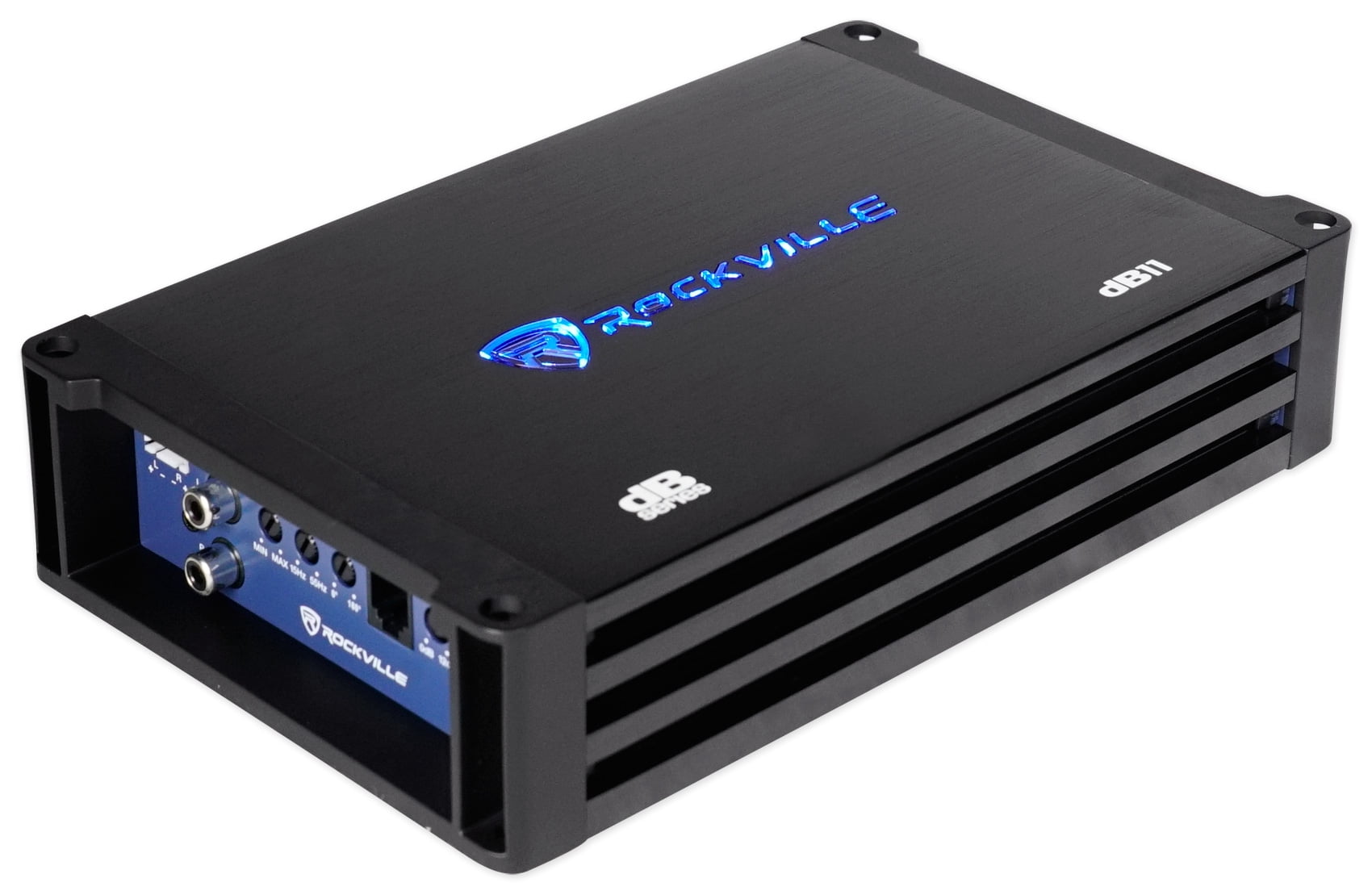 Rockville dB11 1400w Peak/350 watt RMS Mono 2-Ohm Amplifier Car Amp+Bass Remote