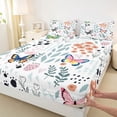 thumbnail image 3 of Homewish Cartoon Butterfly 4pcs Bed Sheets for Preppy Children Kids,Dreamy Princess King Sheets,Kawaii Animal Super Cozy Sheet Set,Luxury Bedroom Decor, 3 of 7