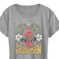thumbnail image 3 of Marvel Spider-Man - Florals - Ladies Short Sleeve Graphic T-Shirt, 3 of 5