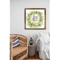 thumbnail image 2 of Eveokoki Watercolor Lemon Wreath Home Sweet Home Square Rustic Wood Signs,Vintage Wooden Farmhouse Plaque, Large Wood Framed Wall Hanging Decor 12", 2 of 5