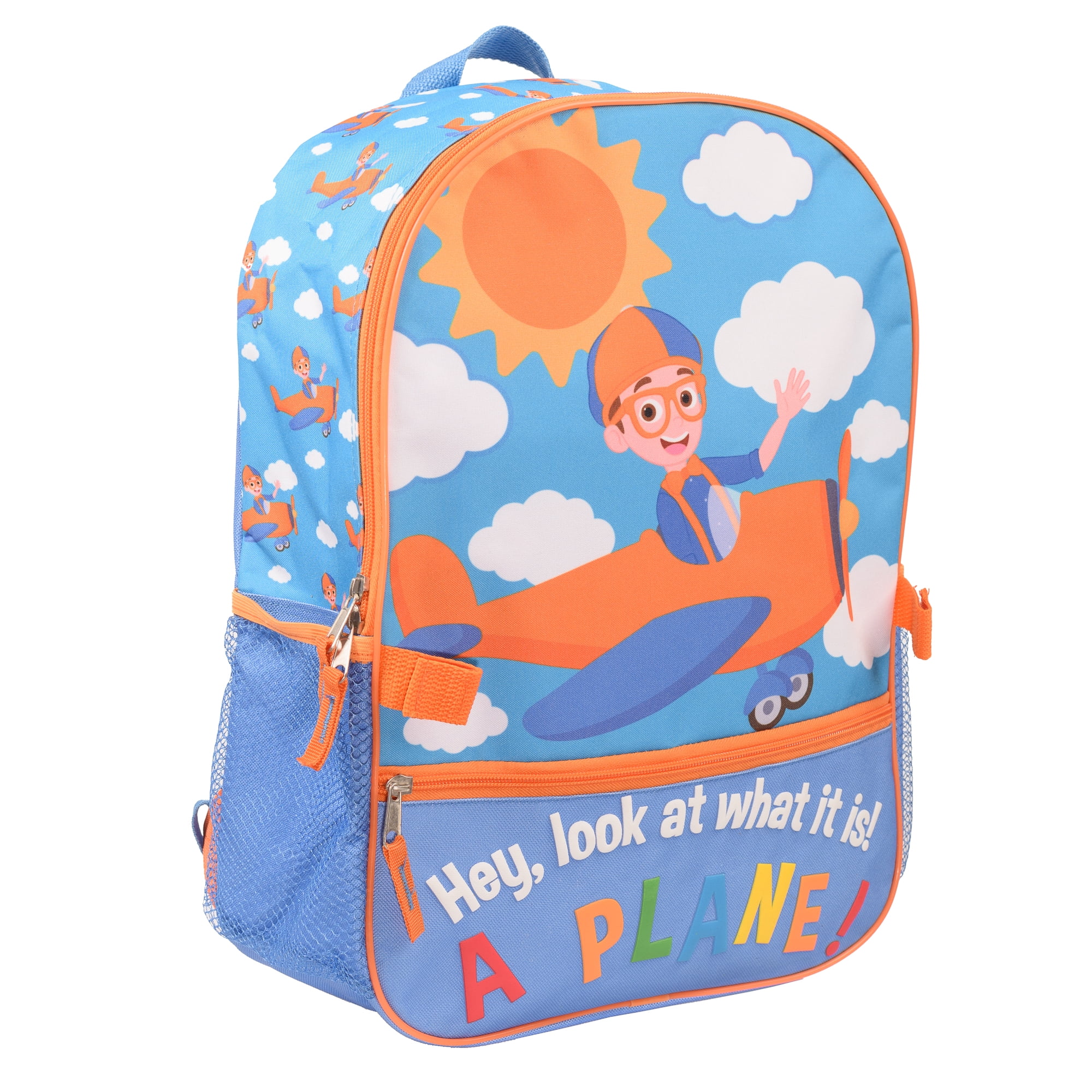 Blippi Backpack Safety First Kids School Travel Backpack 5 Pc Set