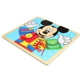 thumbnail image 4 of Melissa & Doug Disney Mickey Mouse Wooden Basic Skills Board Puzzle - Zip, Lace and Tie, Buckle, Button, and Snap, 4 of 10