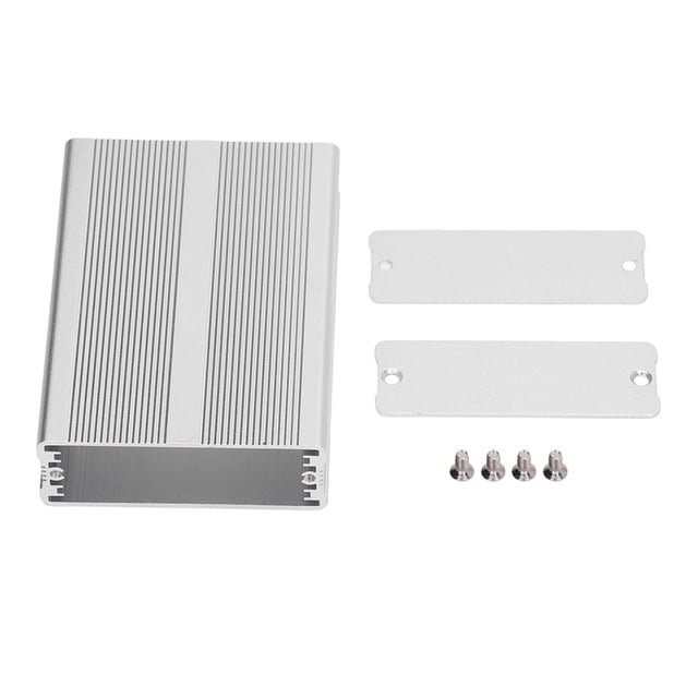 Caja eléctrica de aluminio Caja de conexiones a prueba de agua Caja integrada para bricolaje Plata 24x69x100mm