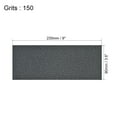 thumbnail image 2 of Uxcell 9" x 3.6" (230mm x 90mm) 150 Grits Papel de Lija Impermeable 5 Pack, 2 of 5