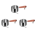 thumbnail image 3 of Becaristey Double Button Saucepan Easy Pouring And Versatile In Stainless Steel Stainless Steel Is Durable 304 medium (250ml), 3 of 6