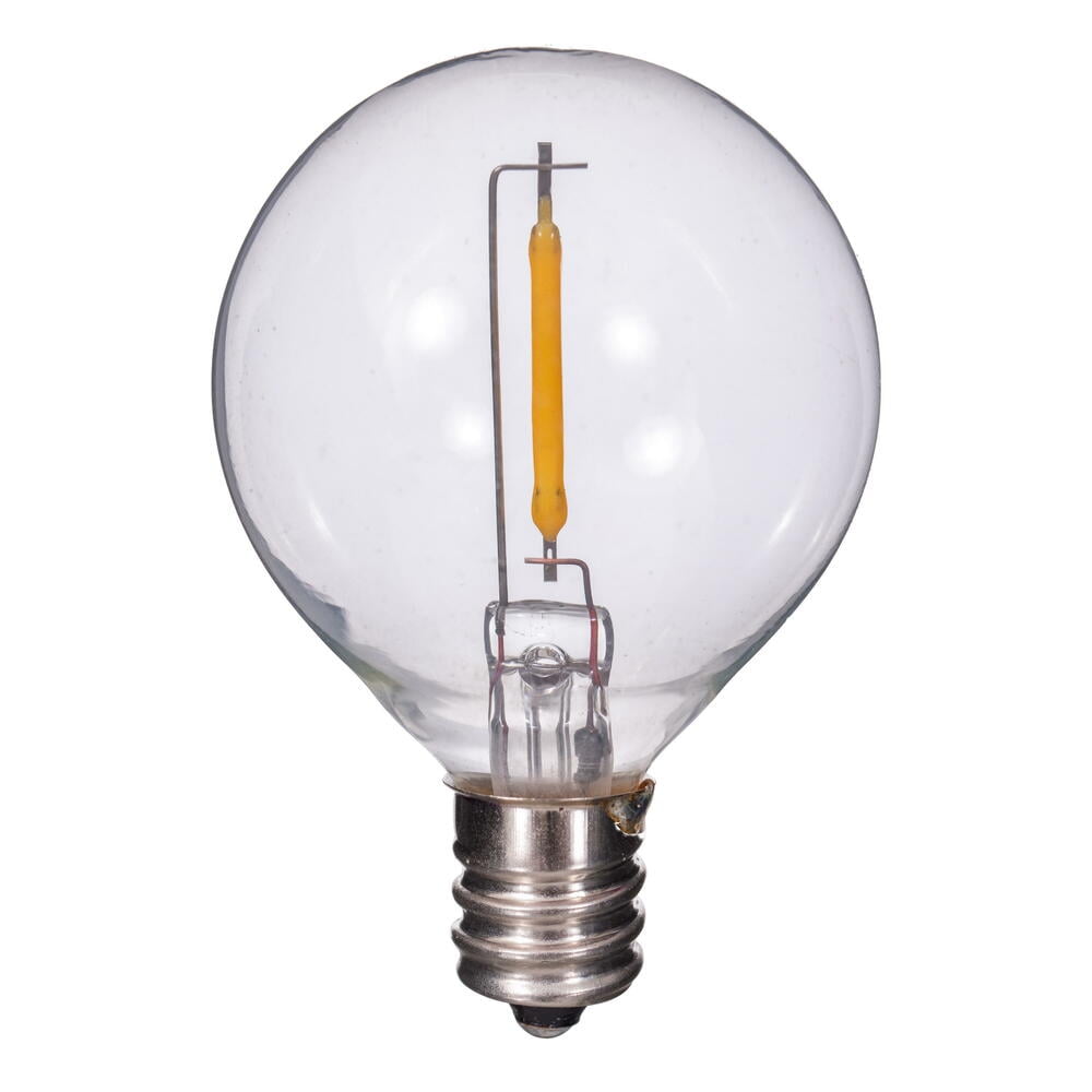 G40 LED WW E12 Clear Filament Bulb 25/Pk