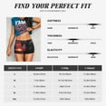 thumbnail image 6 of Lsque Lone Rider Under Red Sky Pattern High Waisted Biker Shorts for Women-Tummy Control Fitness Athletic Workout Running Yoga Gym Shorts,Moisture-Wicking-Small, 6 of 9