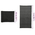 thumbnail image 4 of vidaXL Filet de Confidentialité HDPE 1x25 m Noir, 4 of 4
