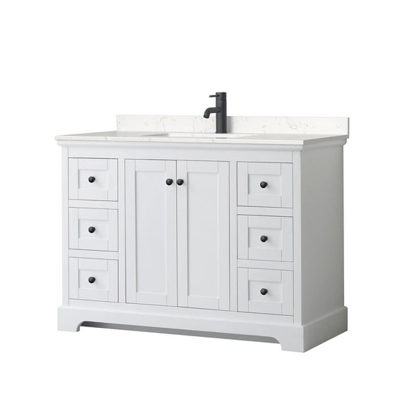 Wyndham Collection Wcv232348s-Vca-Mxx Avery 48" Free Standing Single Basin Vanity Set -