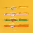thumbnail image 6 of sunsanly Colored Pet Collar with Bell Cartoon Pattern Non-Fading Adjustable Denim Puppy Cat Accessories Fashionable Embroidered Pendant for Daily Dressing Photos, 6 of 8