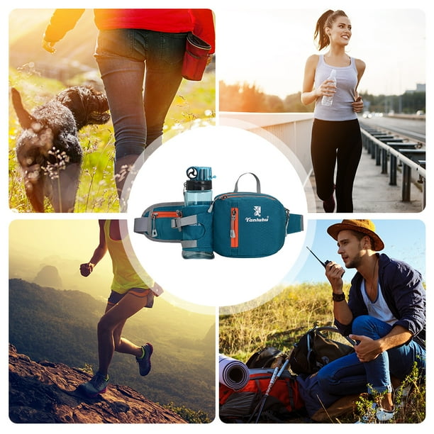 Rinonera Para Correr Termos para agua Rinonera de nailon para correr rinoneras duraderas para telefono para deportes al aire libre verde oscuro Bodega Aurrera en linea