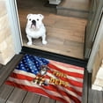 thumbnail image 2 of Firefighter Australian Shepherd Hero Rescue Fire Dept Fireman USA Flag Doormat Aussie Dog Lover Gifts Indoor Outdoor Welcome Mat - 02026, 2 of 5