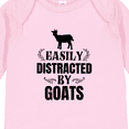thumbnail image 4 of Inktastic Easily Distracted by Goats Boys or Girls Long Sleeve Baby Bodysuit, 4 of 5