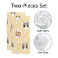 thumbnail image 2 of GZHJMY Seamless Pattern with Cute Cat Face, Bath Shower Towels Set of 2 for Bathroom -Soft Microfiber Hand Towel Absorbent Soft Decorative Face Towel for Kids 30 x 15 inch, 2 of 6