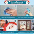 thumbnail image 4 of ZHAOCHENG Pegatinas navideñas para ventana, 9 hojas, 242 unidades, película adhesiva de doble cara con texto en inglés "Merry Xmas", muñeco de nieve y Papá Noel, 4 of 5