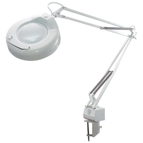 Ledu L745WT Fluorescent Magnifying Swing Arm Clamp Mount Lamp, 42 Reach