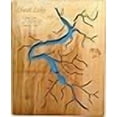 thumbnail image 3 of Wood Map Wall Hanging: Cheat Lake West Virginia (Standout 13 x 16 Small), 3 of 4