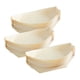 thumbnail image 3 of 50 bandejas de madera con forma de barco, desechables, para servir comida, sushi, platos y vajilla. 19cmx10cm, 3 of 9