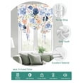 thumbnail image 2 of Colorful Flowers Tie Up Curtains for Windows 63 Inch Length Balloon Curtains Kitchen Adjustable Balloon Window Shade Watercolor Botanical Farmhouse Floral Tie Up Bathroom Curtain Window 46"x63", 2 of 6