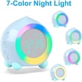 thumbnail image 2 of Despertador Infantil Luminoso LED Lámpara De Despertador Digital Luz Nocturna para Niñas Niños Día Noche Niños Volumen Ajustable Posponer Despertador con Carga USB, Azul Rojo Verde MX-0132216FYD, 2 of 5
