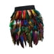 thumbnail image 3 of corta con flecos de plumas para mujer, acampanada, cintura media elástica para cóctel 38cmx50cm Zulema Minifalda, 3 of 8