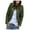Army Green, variant on CAICJ98 Vests For Women Fashion Women's Padded Vest, High Stand Collar Lightweight Zip Crop Puffer Gilet Yellow,S