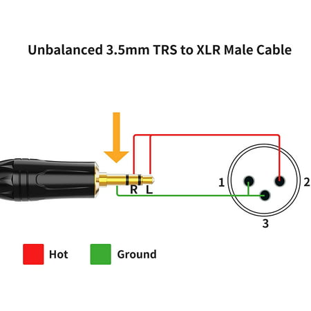 Xlr Male Microphone Cable To 3 5mm
